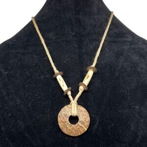 Earthy Boho Pendant Necklace